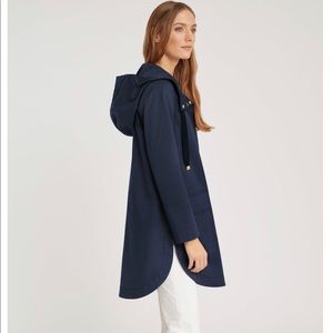 Cuyana Pleated Anorak (navy) — S